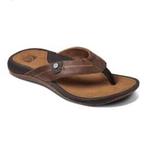 REEF Men’s San Onofre Arch Support Flip Flop Sandals 11 Dark Brown LIKE NEW!